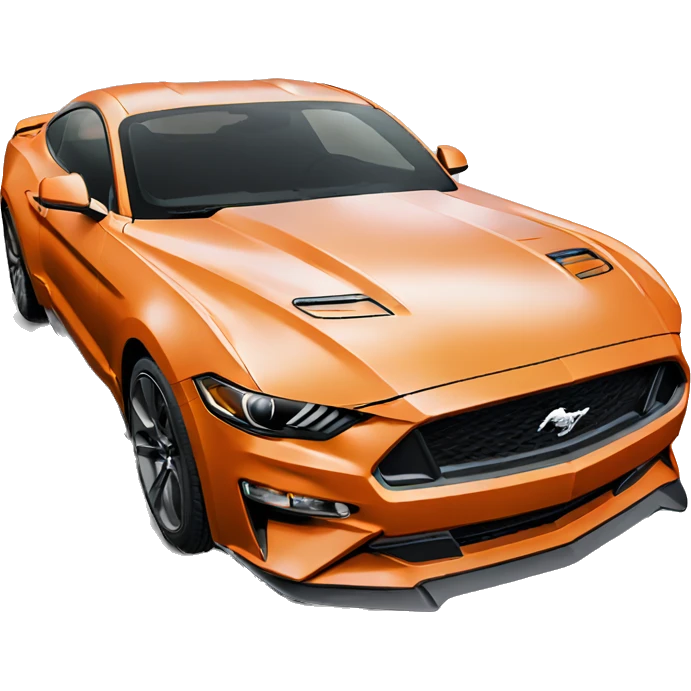 ford mustang s550 coupe orange emoji