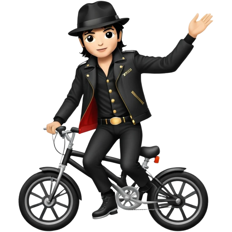 Michael jackson on a bike emoji