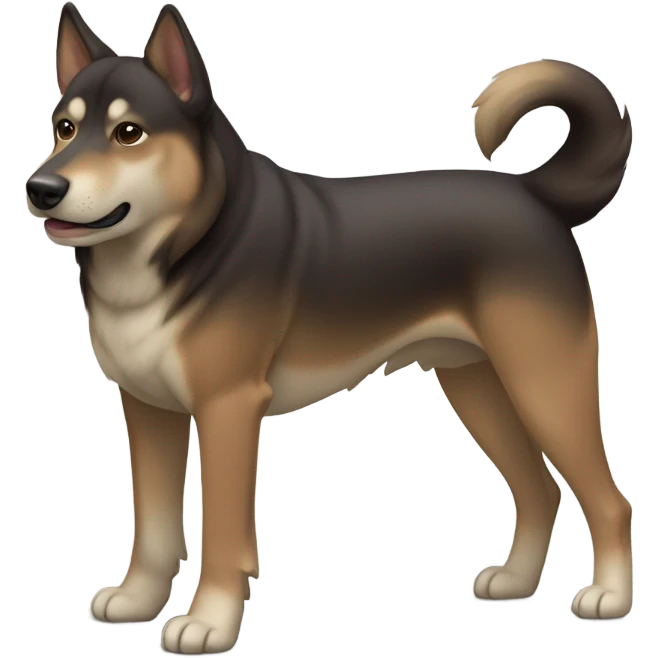 Verry dark brown shikoku emoji