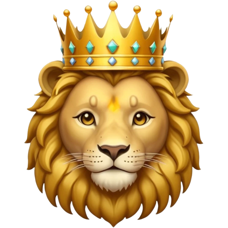 Lion with crown  emoji