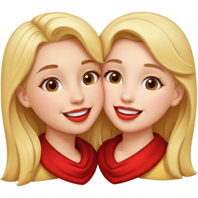 girls kissing emoji
