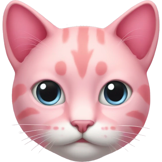 Pink cat emoji