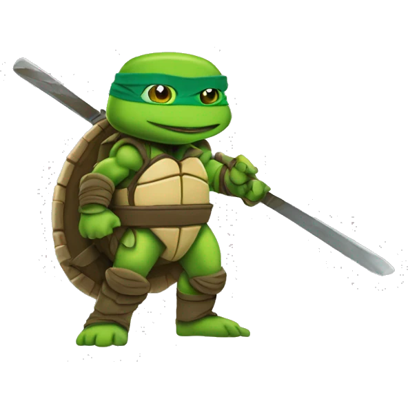 kylian mbappe as a teenage mutant ninja turtle emoji