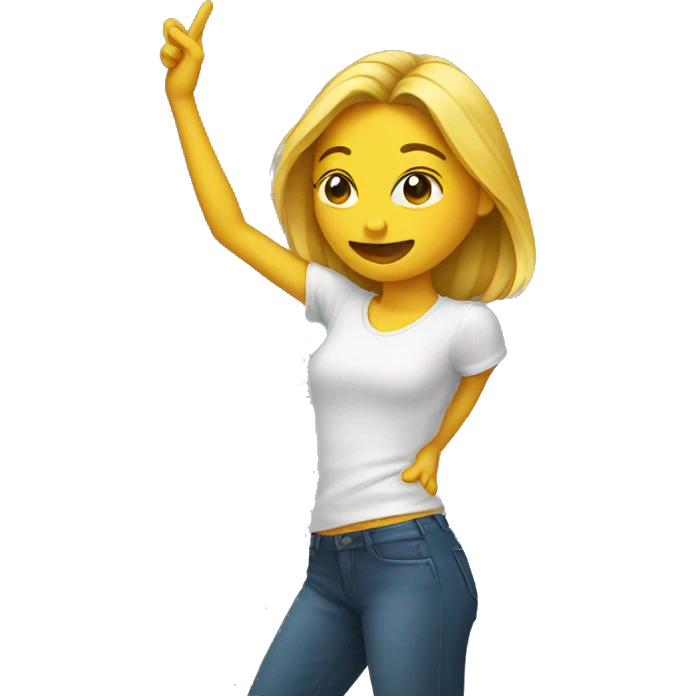 Emoji dab femme emoji