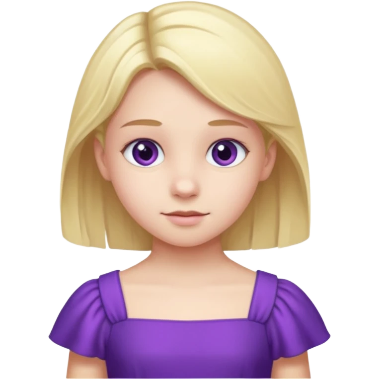 kid with purple dress emoji