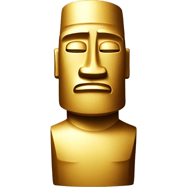 Golden Moai  emoji