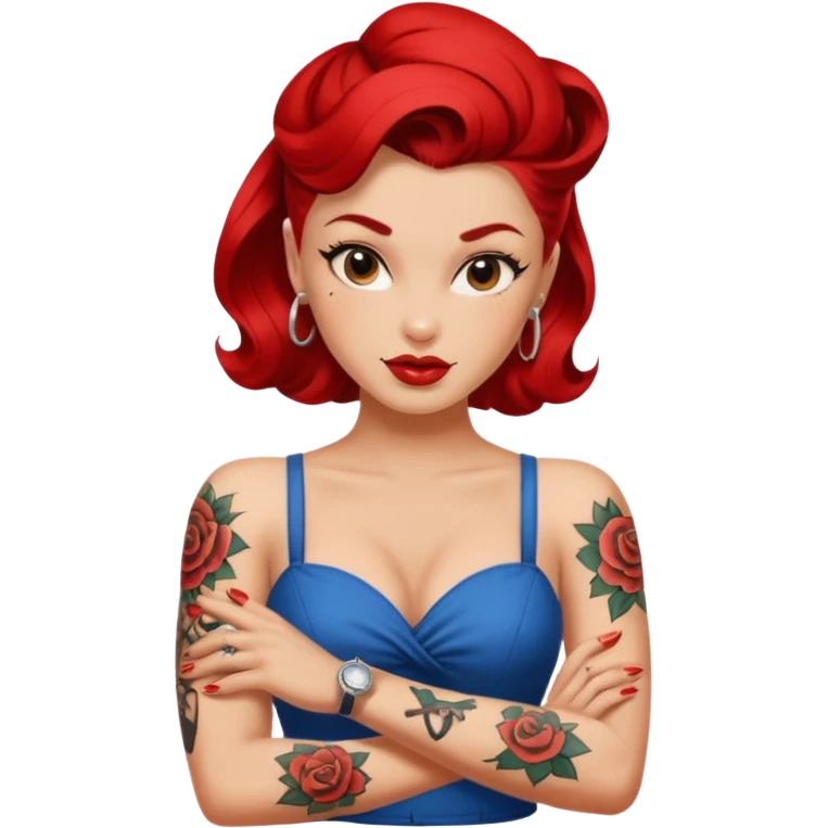 arm pin up tattoo all emoji