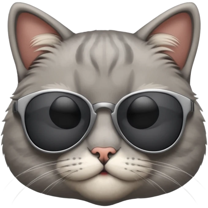 Cat wearing sunglasses emoji