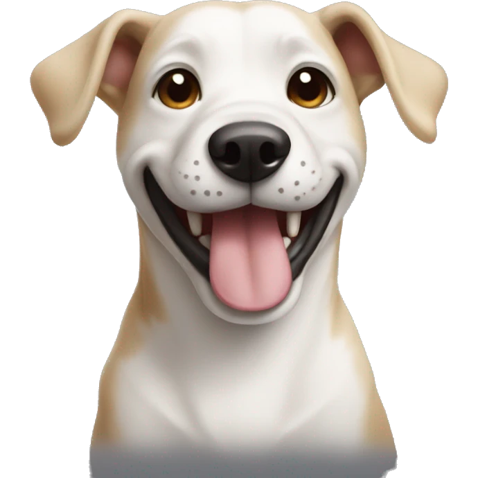 smile french dog emoji