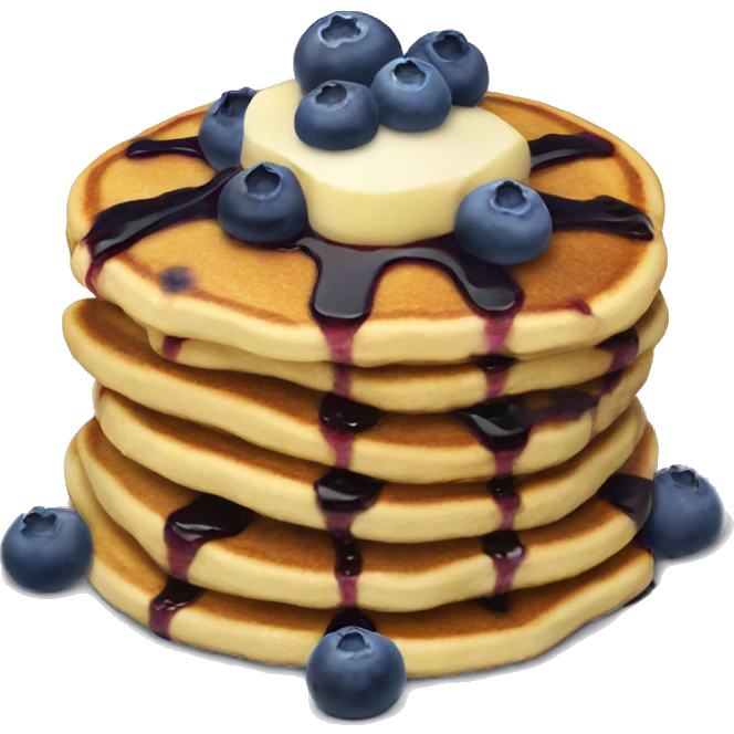 Blueberry pancakes  emoji