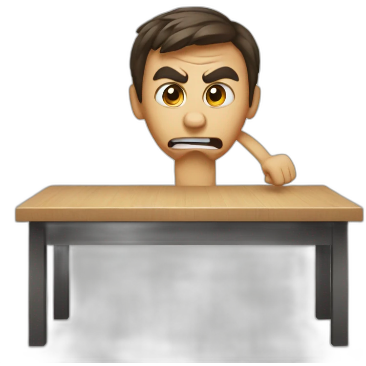 table flip angry emoji