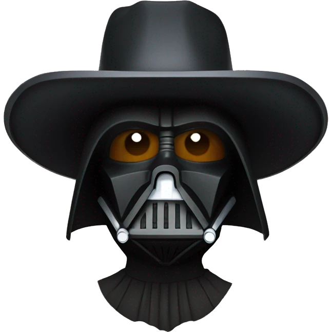 Darth Vader wearing a cowboy hat  emoji