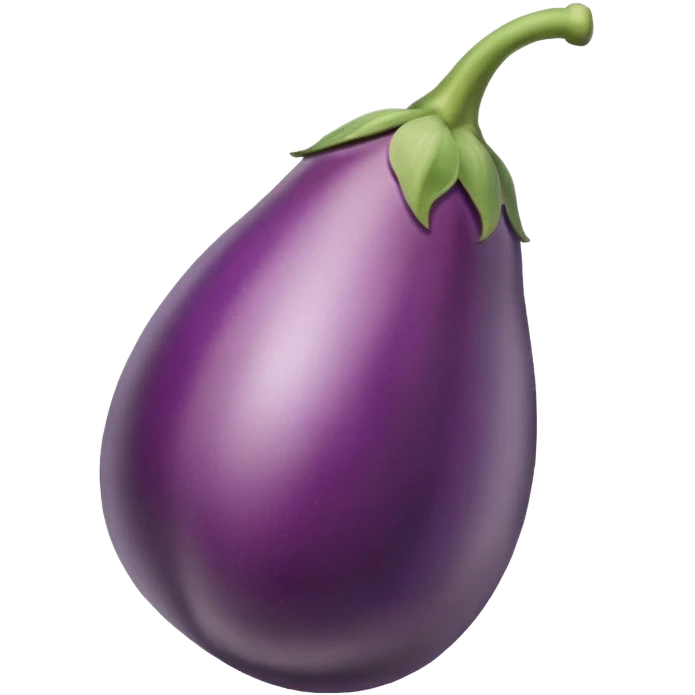eggplant in peach emoji