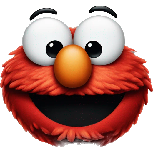 Elmo giving a side eye emoji