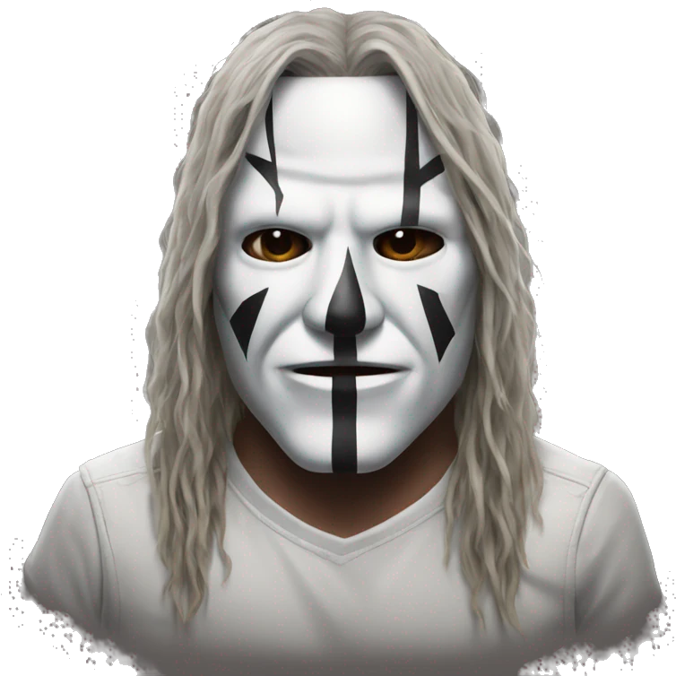 A realistic portrait of drummer of slipknot emoji