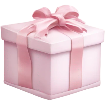 Light pink Christmas gifts under a white Christmas tree  emoji