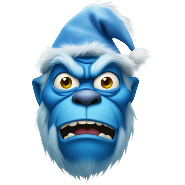 blue grinch emoji