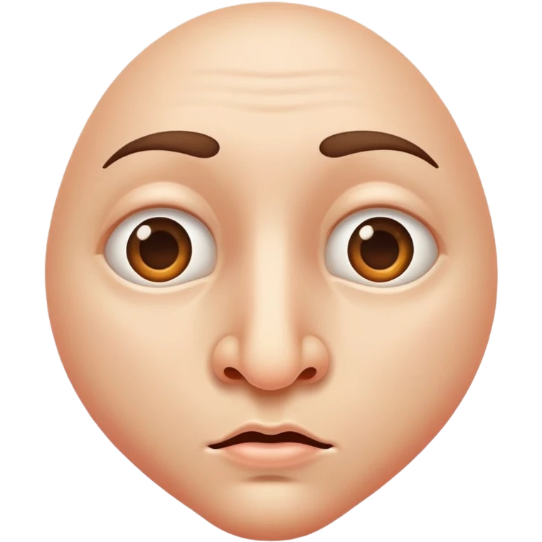 cartoon human nose emoji
