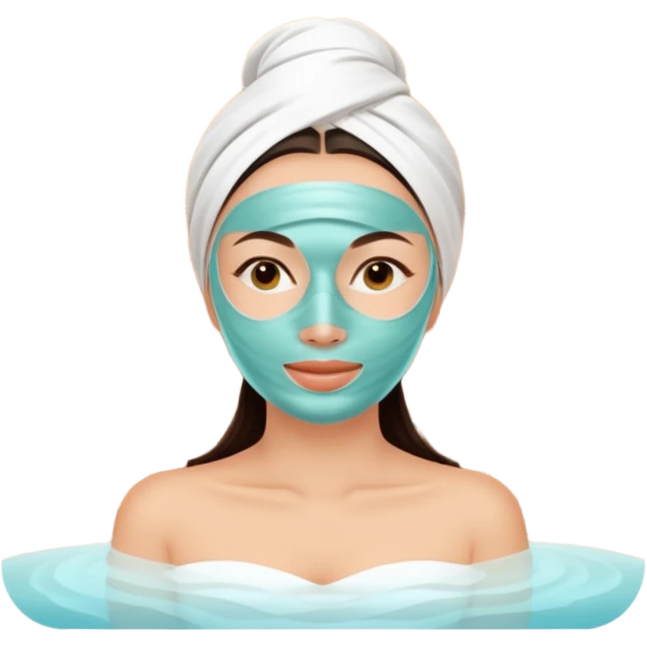 Woman doing spa emoji