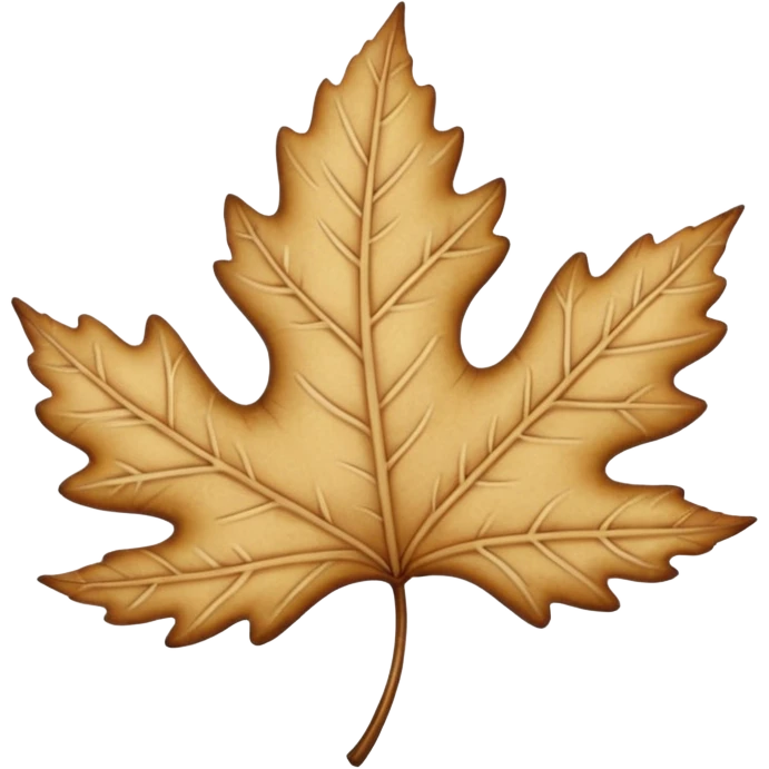 beige fall leaf emoji