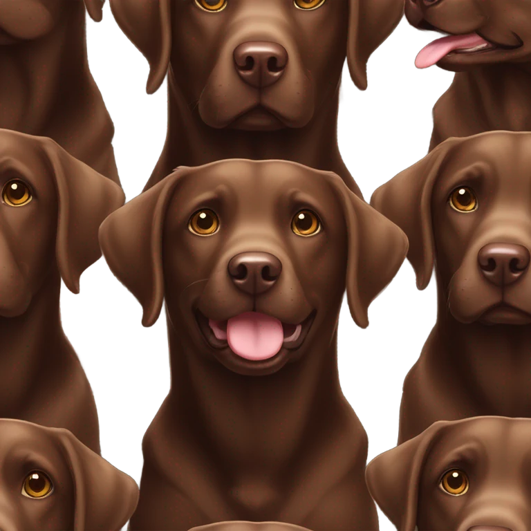 Chocolate labs emoji