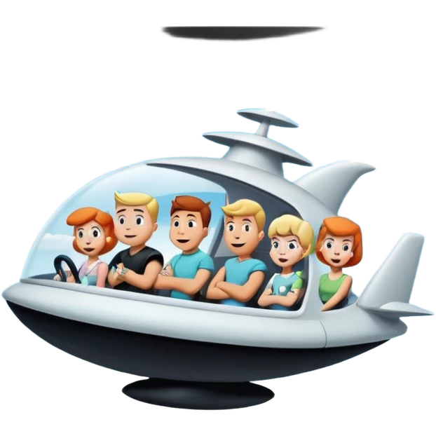 Jetsons and Flinstones emoji