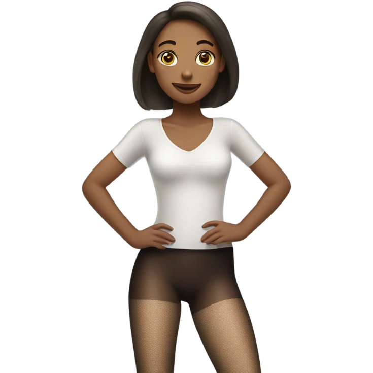 Woman wearing pantyhose emoji