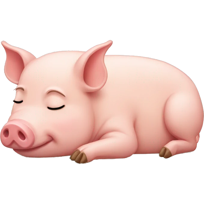 sleeping pig emoji