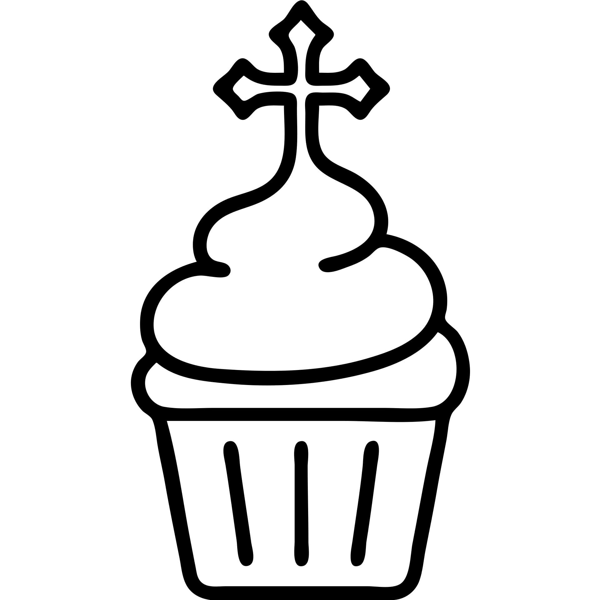 gothic cupcake outline icon emoji