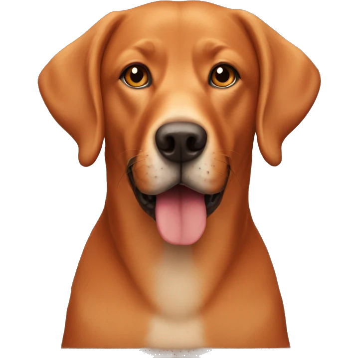 Fox red labrador emoji