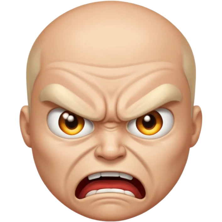 angry face, expressive, clear emotion emoji