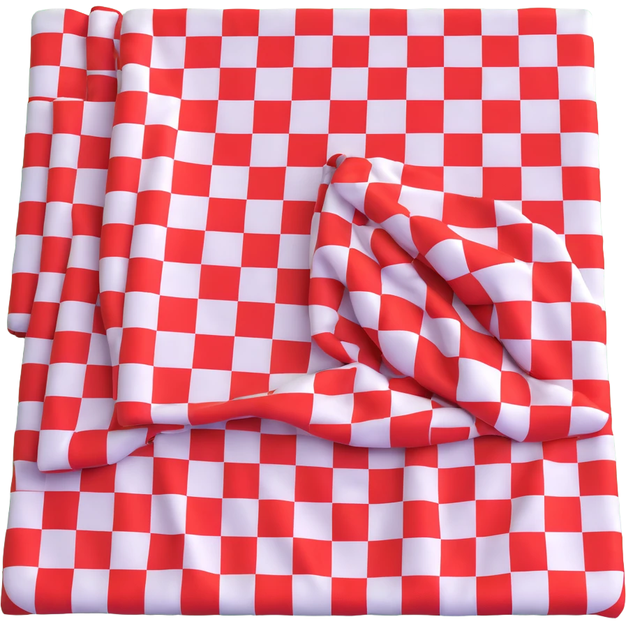 picnic with red and white checkered blanket emoji