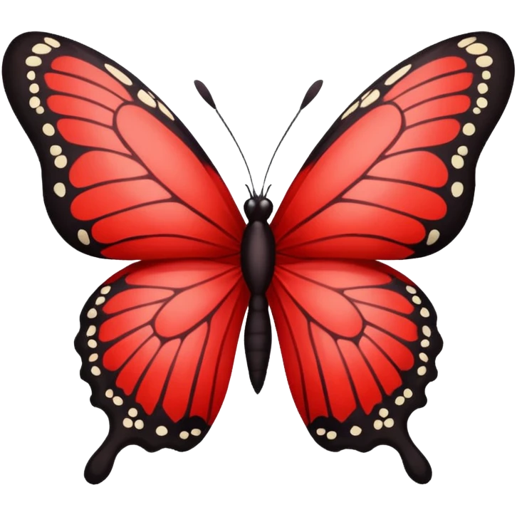 Red butterfly emoji