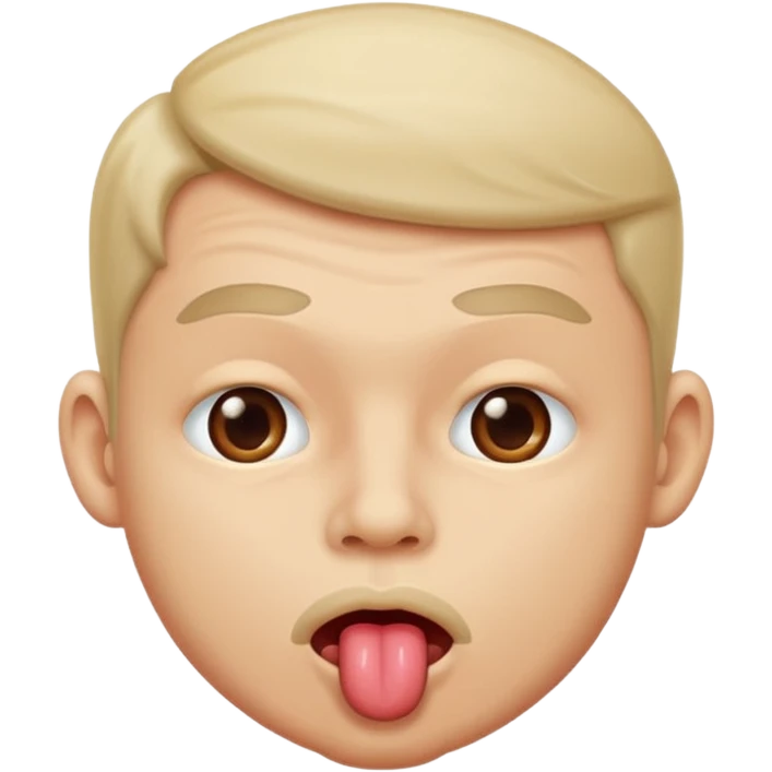 man licking emoji