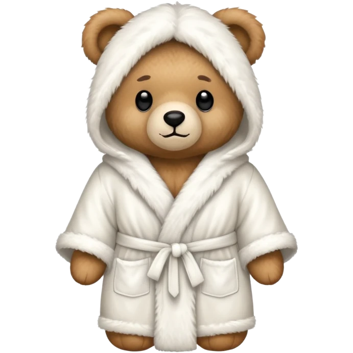 teddy bear in white robe emoji