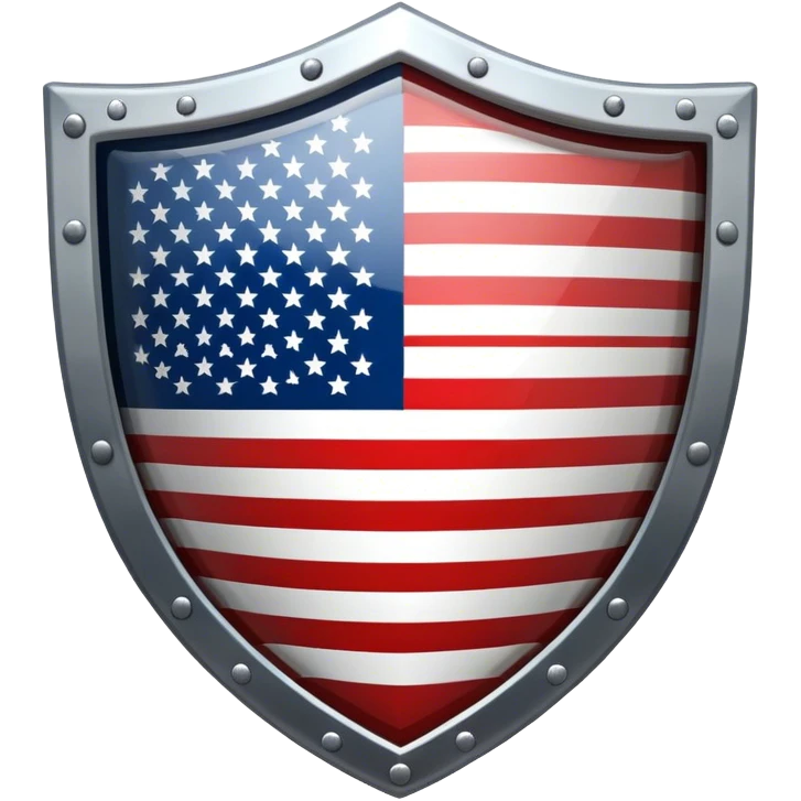 shield with the US flag emoji