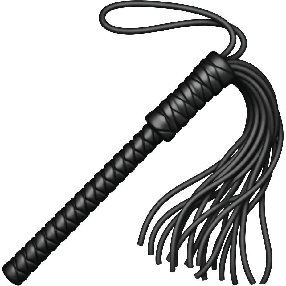 Bdsm whip emoji