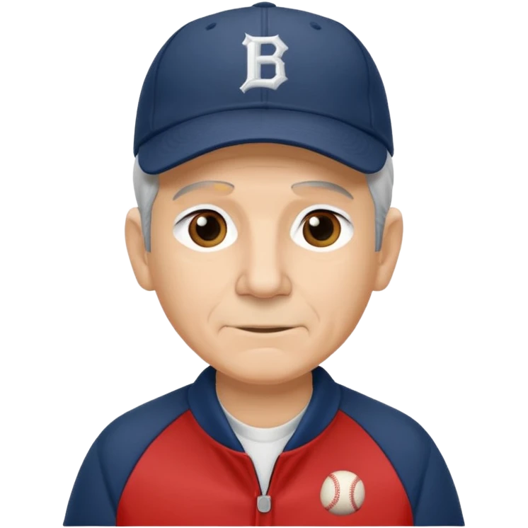Older Baseball Coach emoji