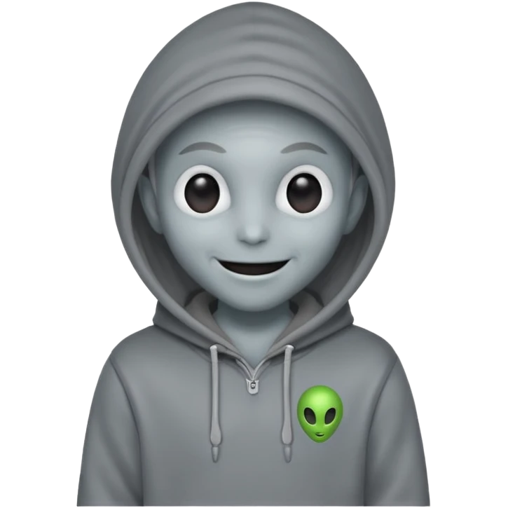 alien wear hoodie in guardian of the galaxy emoji