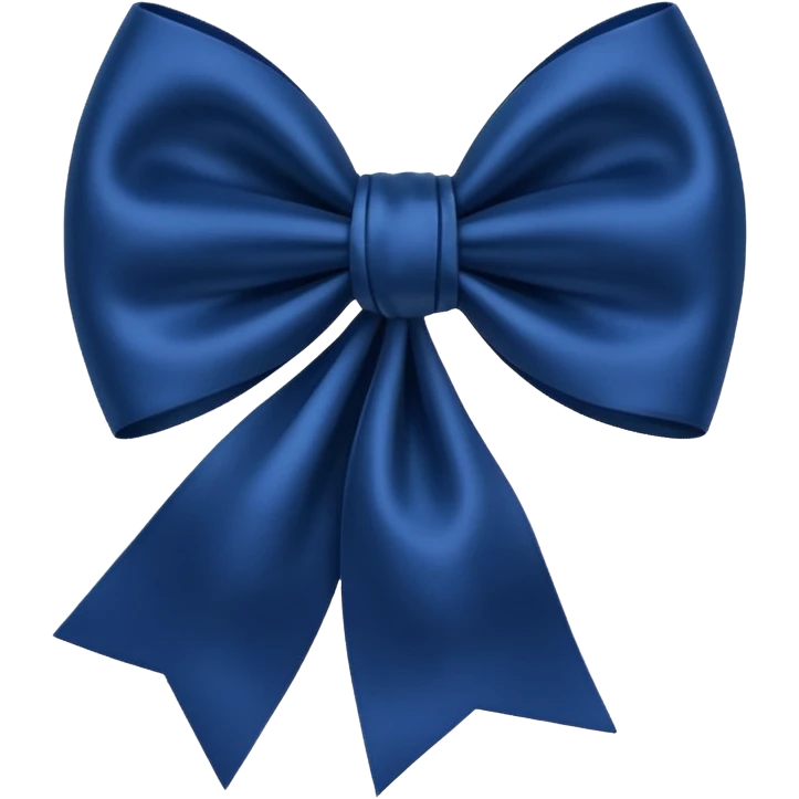 Dark blue bow emoji