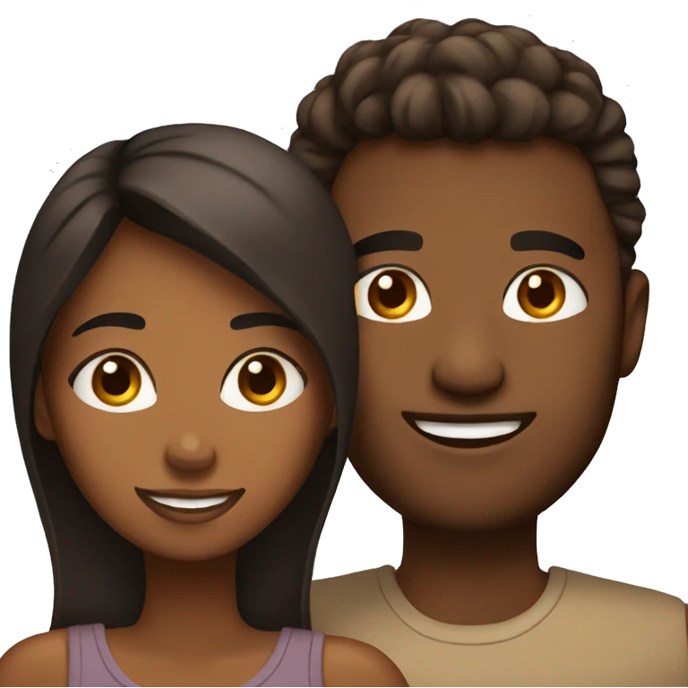 brown skinned couple  emoji