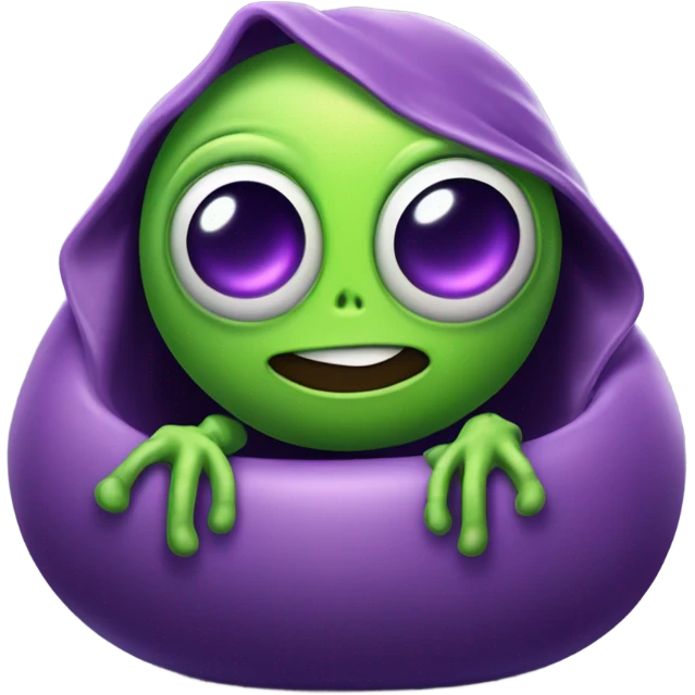 Stoned alien emoji