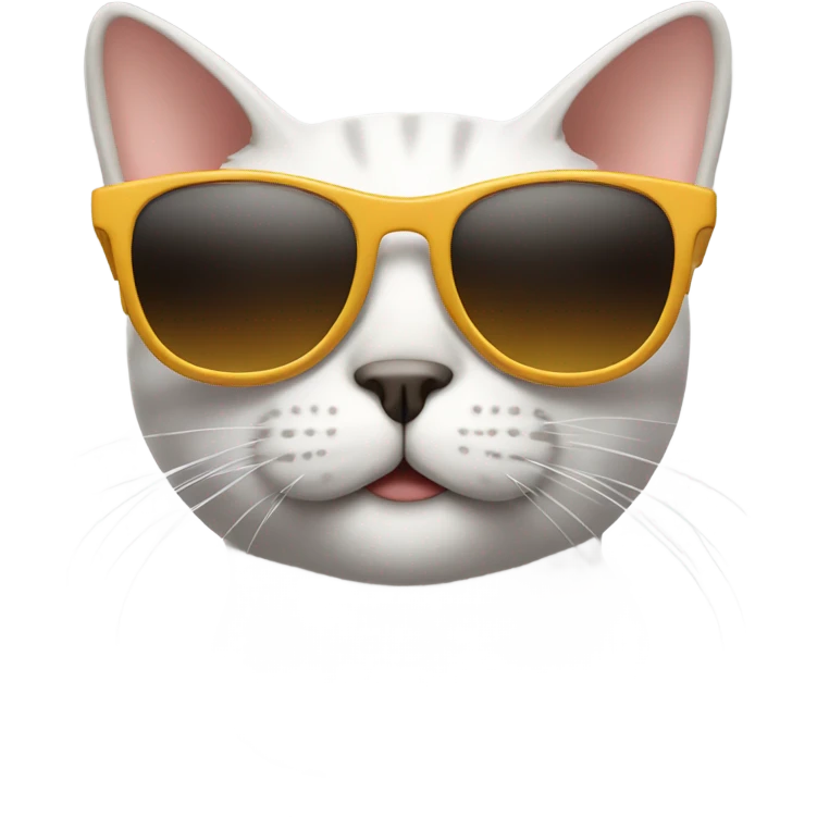 Cat with sunglasses emoji