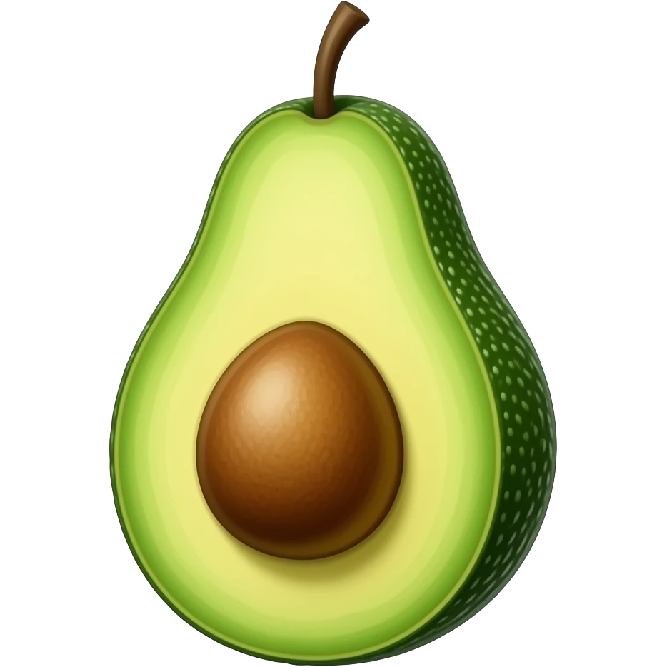 Green avocado and pear combine into one emoji