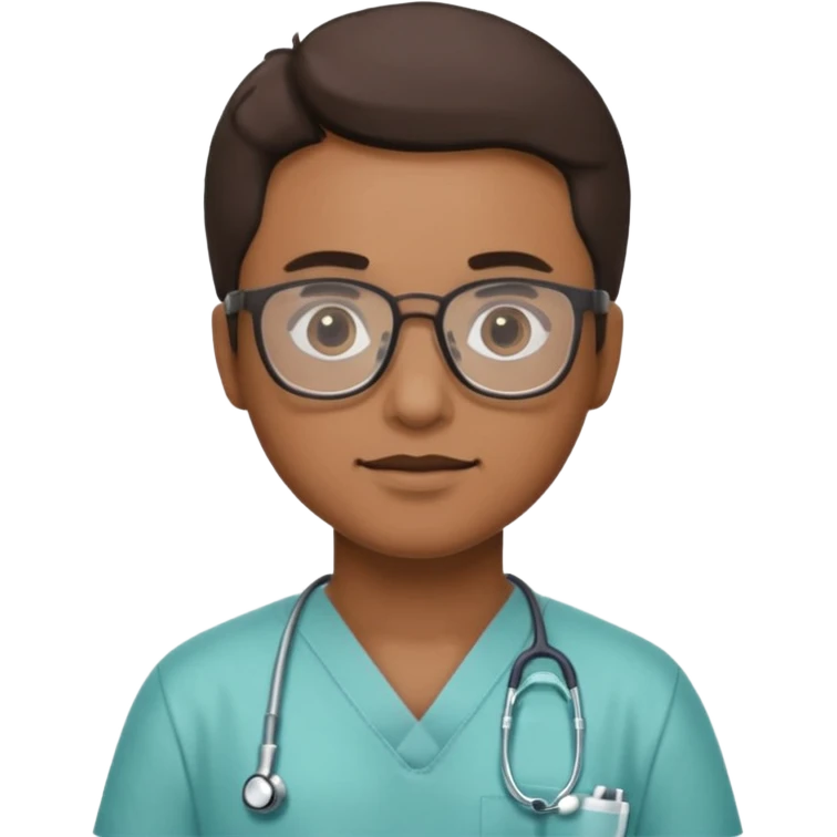 gözlüklü ameliyat doktoru emoji