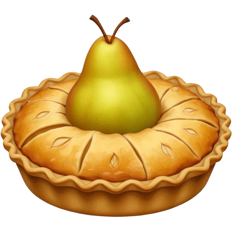 pear pie  emoji