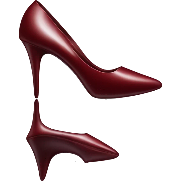 Dark red stiletto  emoji