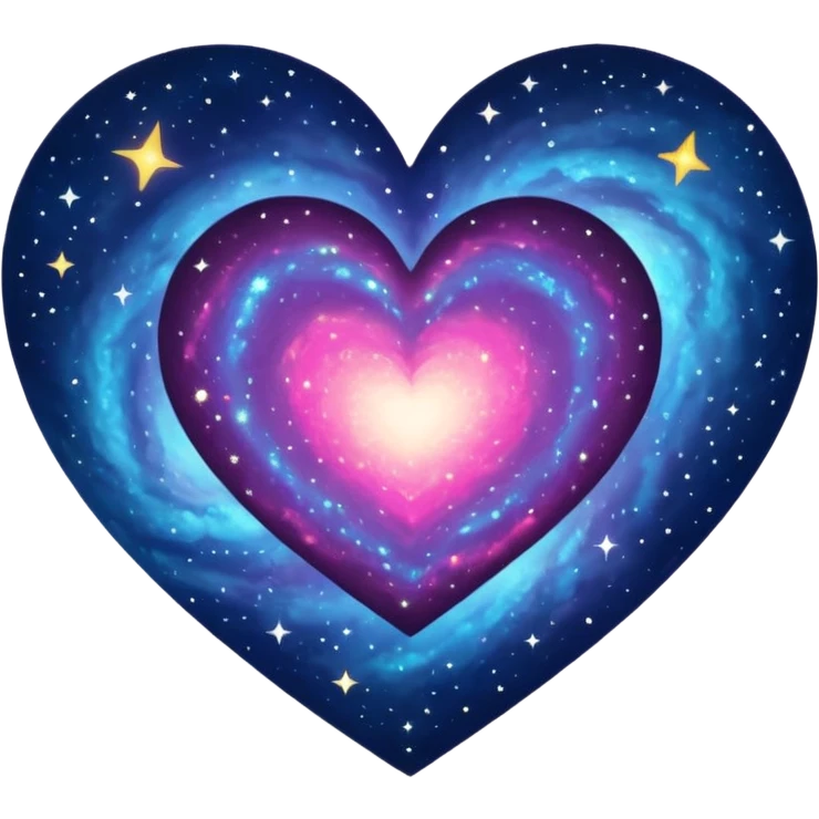 Heart galaxy emoji