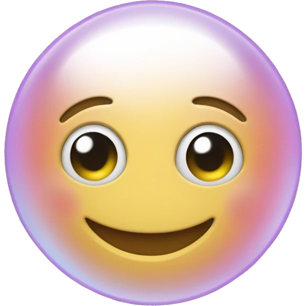 bubble happy face emoji