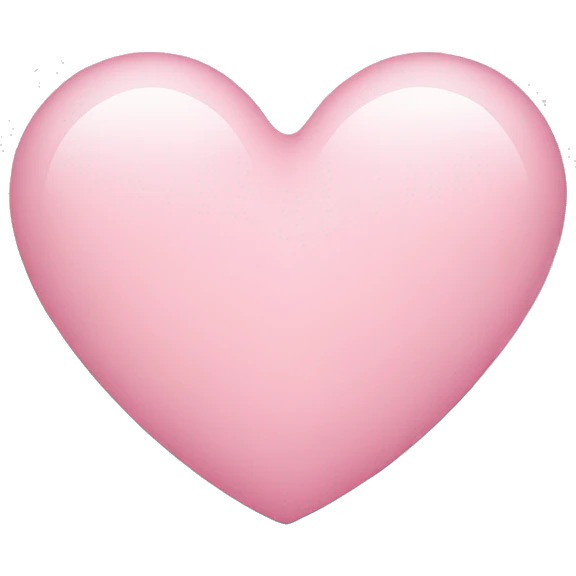Light pink heart emoji